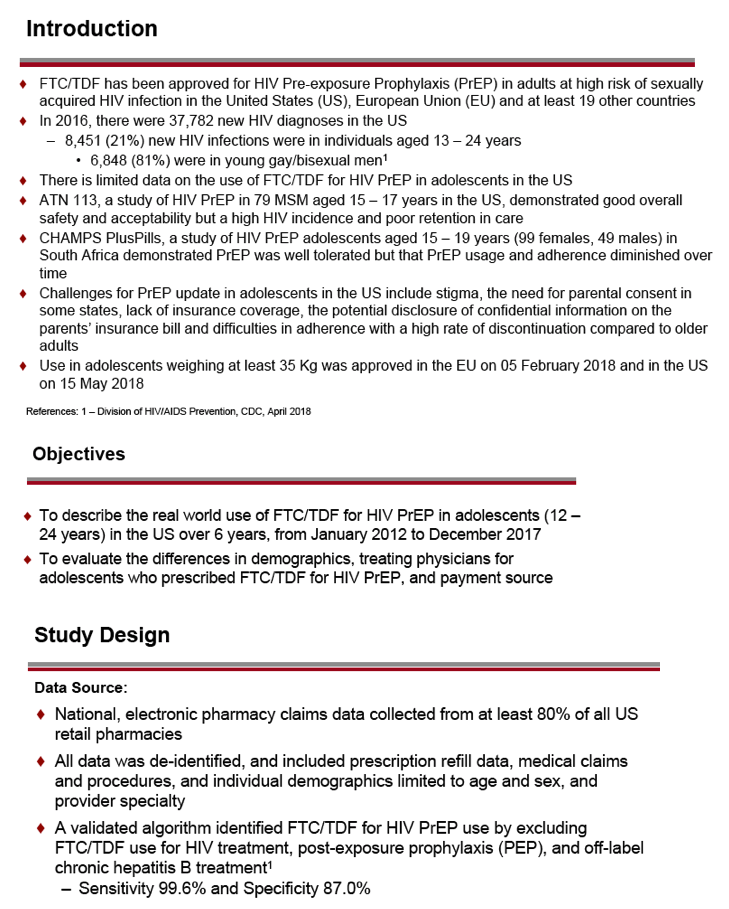 Adolescent Use Of Truvada Ftc Tdf For Hiv Pre Exposure Prophylaxis Prep In The United States